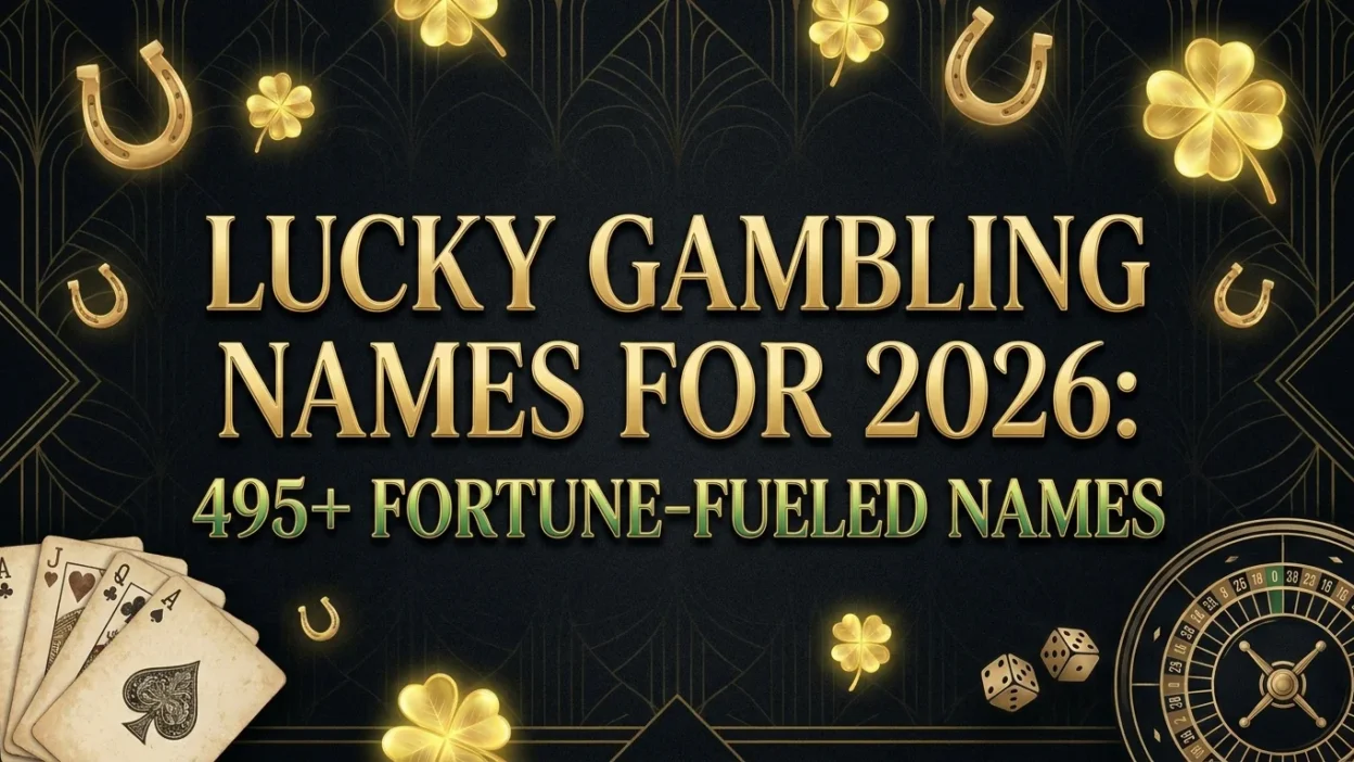 Lucky gambling names for 2026 featuring 495+ fortune-inspired, winning, lucky, and creative name ideas