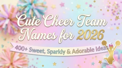 Cute cheer team names for 2026 featuring 400+ sweet, sparkly, adorable, and energetic team name ideas