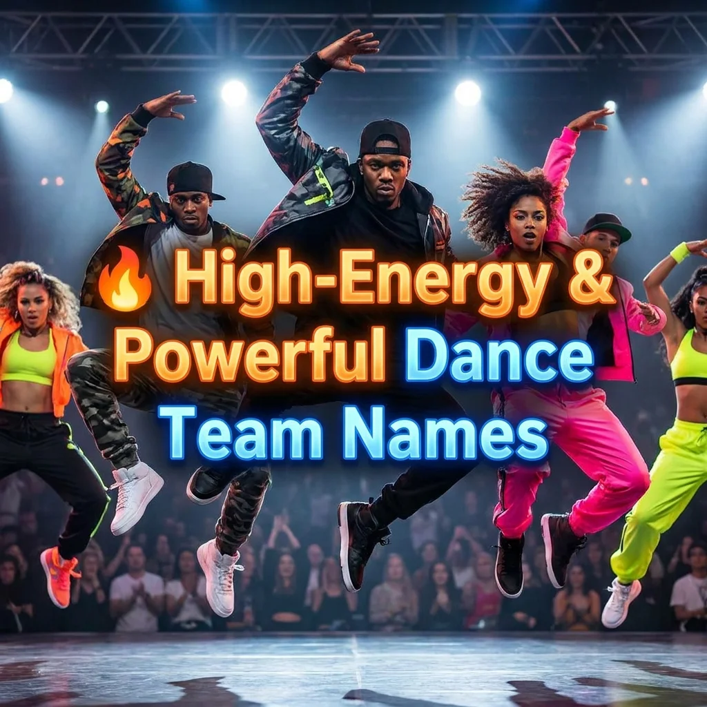 High-energy and powerful dance team names for dynamic, confident, and competitive dance groups