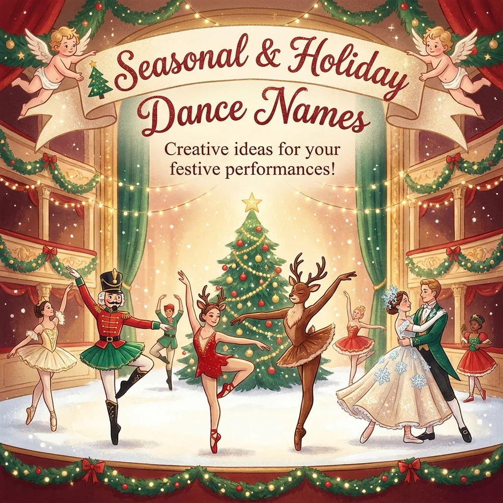 Seasonal and holiday dance names for festive performances, parties, and celebrations