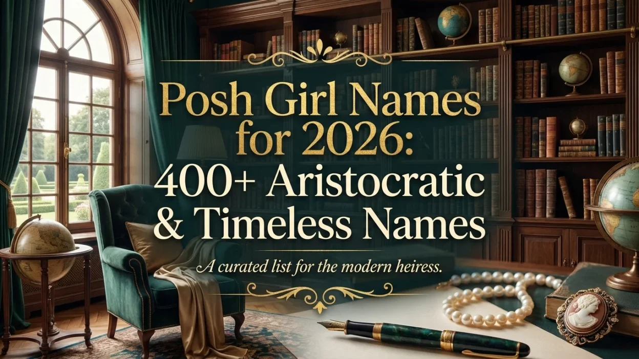 Posh girl names for 2026 featuring 400+ aristocratic, elegant, and timeless name ideas