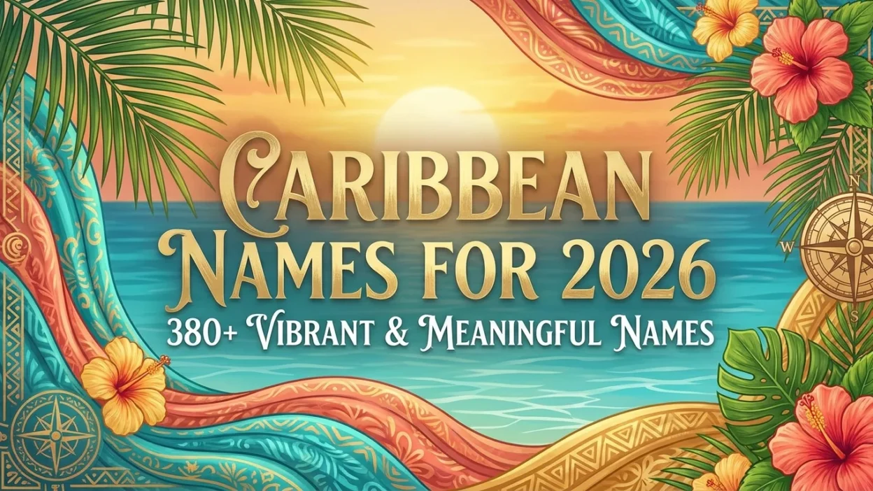Caribbean names for 2026 featuring 380+ vibrant, meaningful, unique, and culturally inspired name ideas