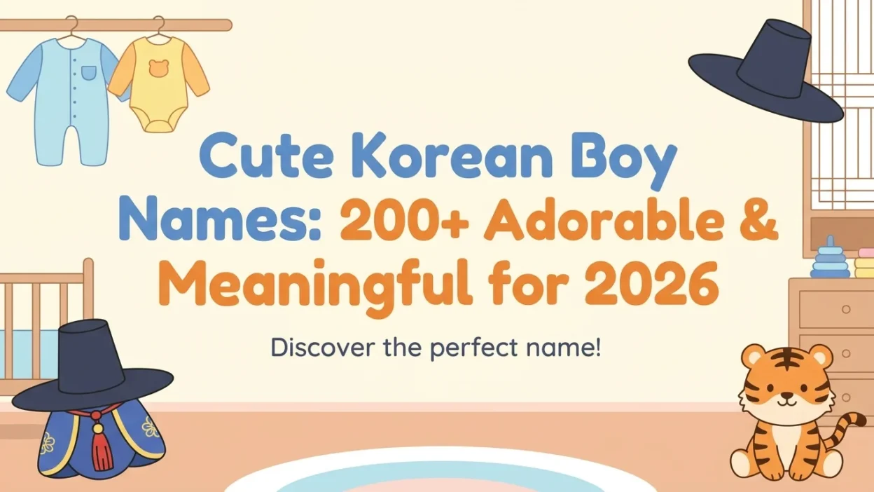 Cute Korean boy names with 200+ adorable and meaningful name ideas for 2026