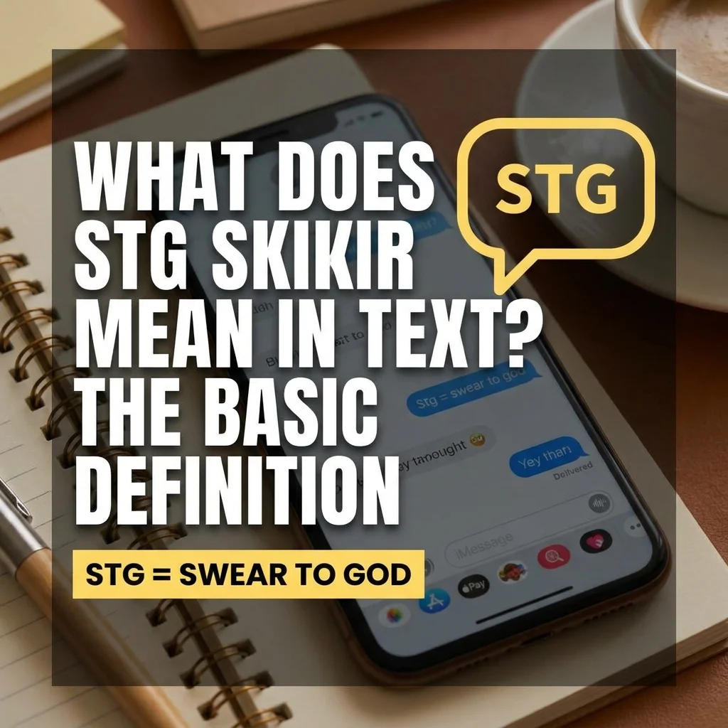What does STG mean in text? Basic definition and common texting meaning