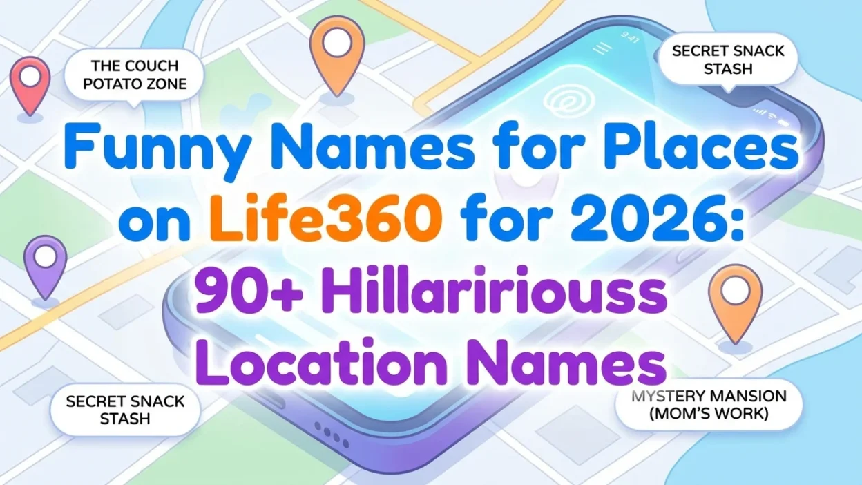 Funny names for places on Life360 for 2026 featuring 90+ hilarious, clever, and creative location name ideas