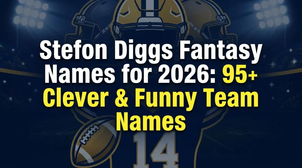 Stefon Diggs fantasy names for 2026 featuring 95+ clever, funny, creative, and football-inspired team name ideas