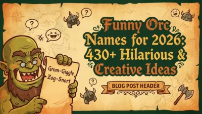 Funny Orc names for 2026 featuring 430+ hilarious, creative, and fantasy-inspired name ideas