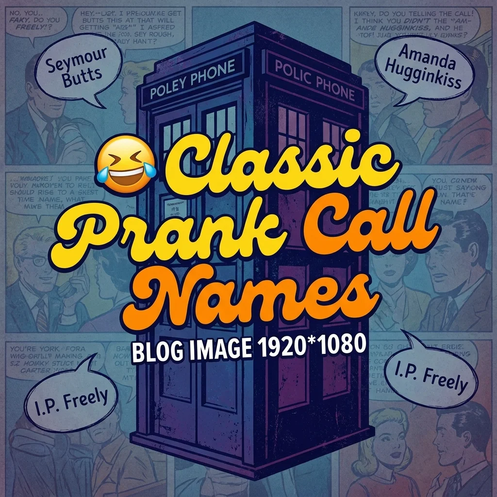 Classic prank call names featuring funny, silly, clever, and memorable fake name ideas