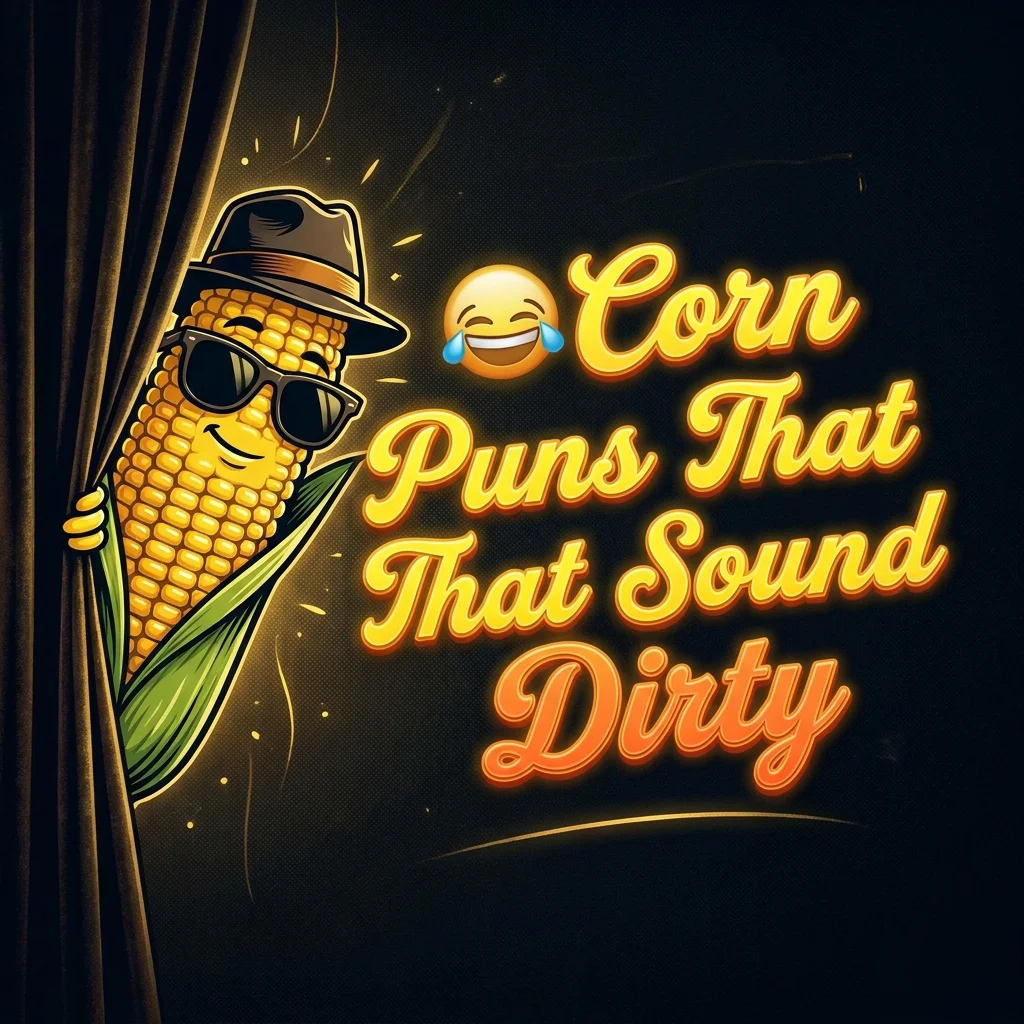 Corn puns that sound dirty featuring cheeky, funny, and suggestive corn wordplay