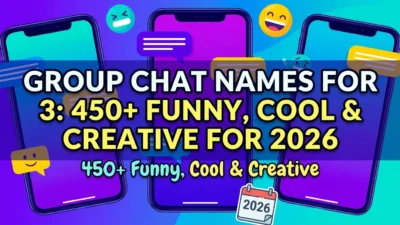 Group Chat Names for 3