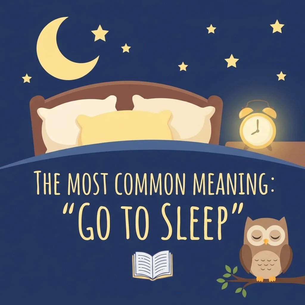 The most common meaning of βgo to sleepβ explained with a clear look at its everyday usage