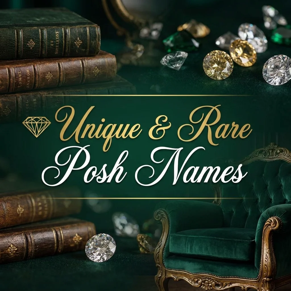 Unique and rare posh names with elegant, sophisticated, and distinctive ideas