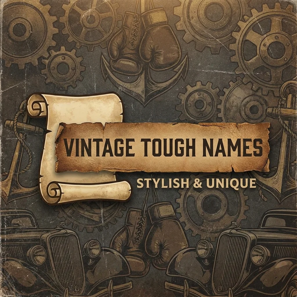 Vintage tough names featuring bold, classic, rugged, and timeless name ideas