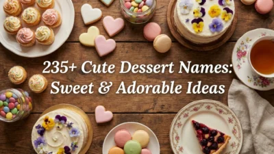 Cute Dessert Names