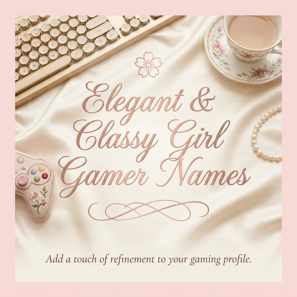 ๐ธ Elegant & Classy Girl Gamer Names