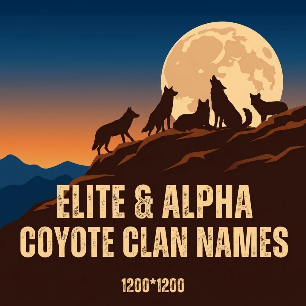 ๐ Elite & Alpha Coyote Clan Names