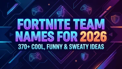 Fortnite team names for 2026 with cool, funny, and sweaty ideas for competitive squads