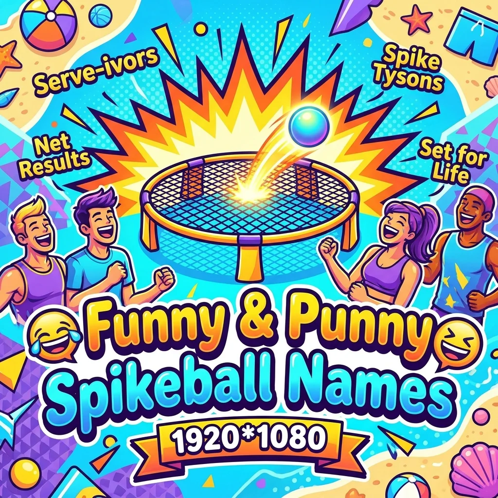 Funny and punny Spikeball names featuring hilarious, clever, playful, and creative team name ideas