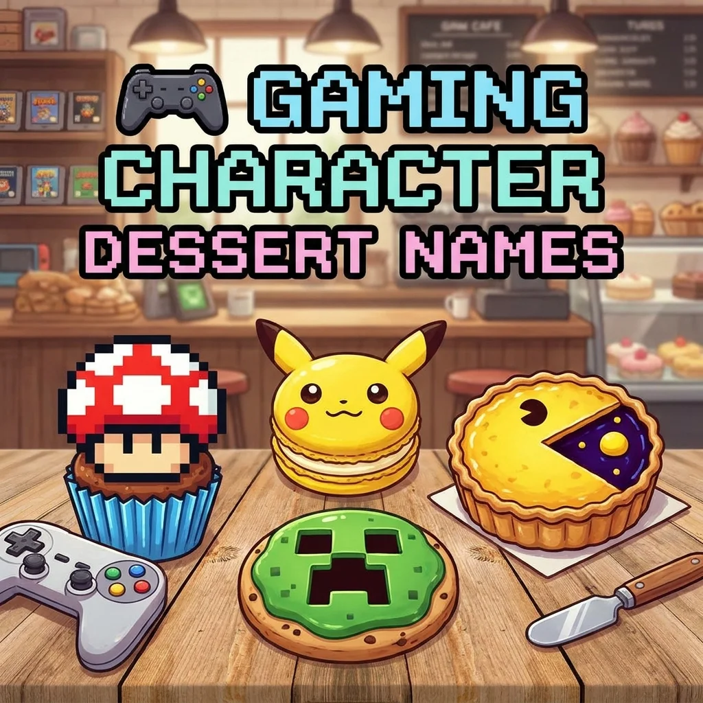 🎮 Gaming Character Dessert Names