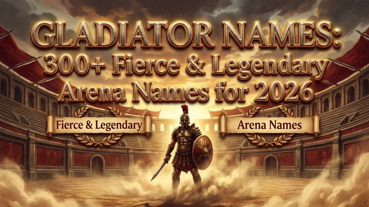 Gladiator names with 300+ fierce, legendary, and powerful arena-inspired ideas for 2026