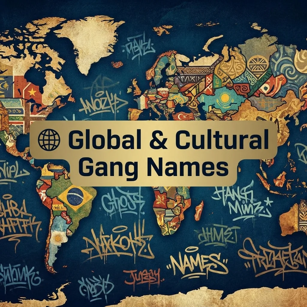 🌐 Global & Cultural Gang Names