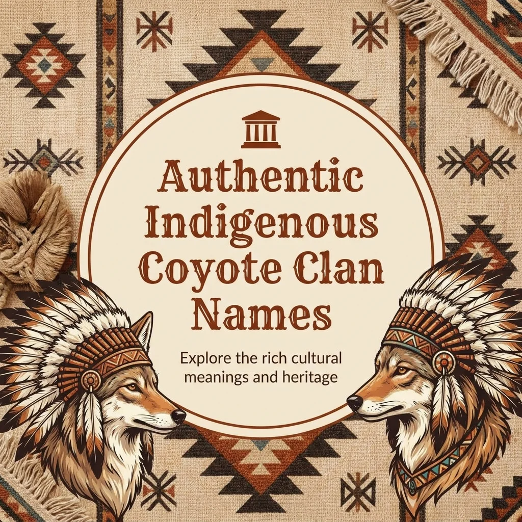 ๐๏ธ Authentic Indigenous Coyote Clan Names