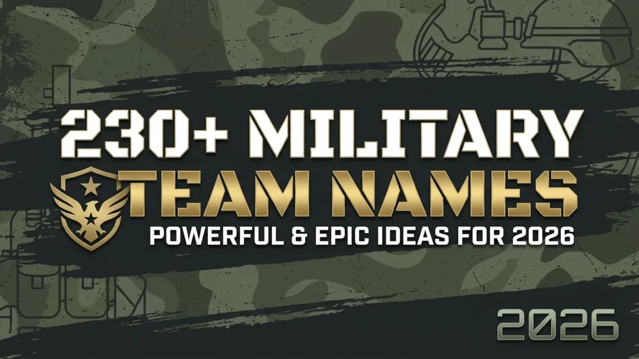 Military Team Names