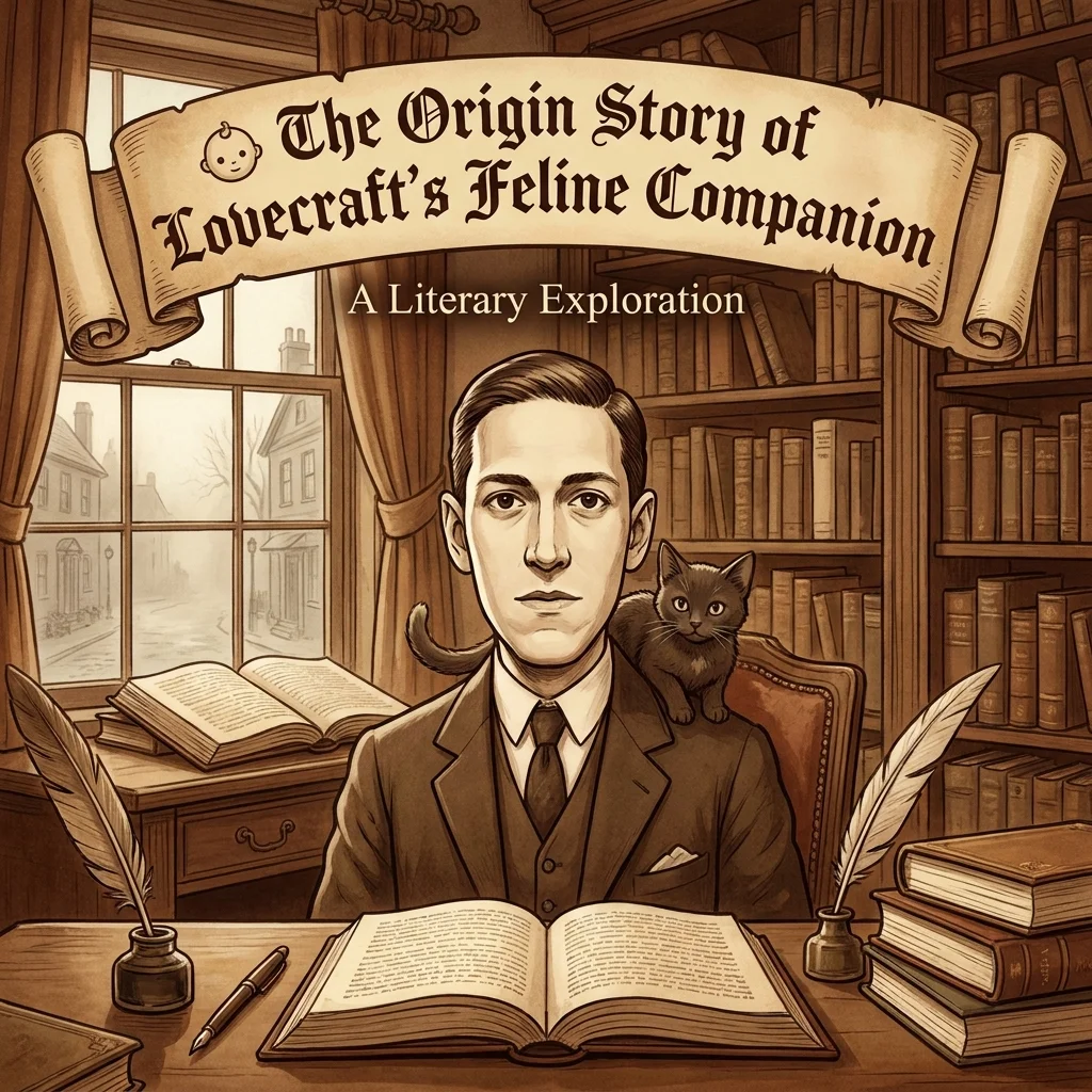 Origin story of Lovecraft's feline companion and the history behind his famous cat