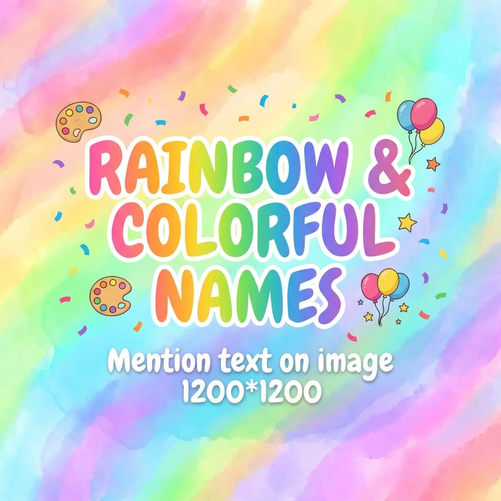 🌈 Rainbow & Colorful Names