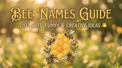 Bee names guide with 320+ cute, funny, creative, and unique ideas for bees