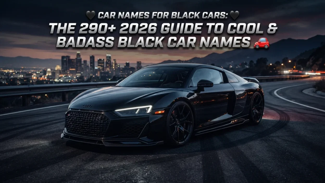 Car names for black cars with 290+ cool, badass, and unique ideas for 2026