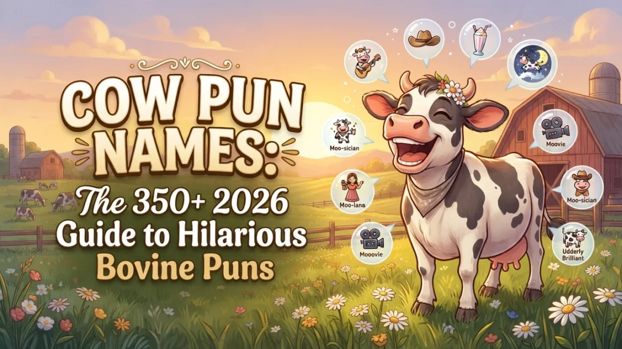 Cow pun names with 350+ hilarious bovine pun ideas for 2026