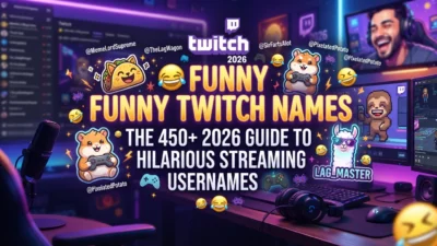 Funny Twitch names with 450+ hilarious and creative streaming usernames for 2026
