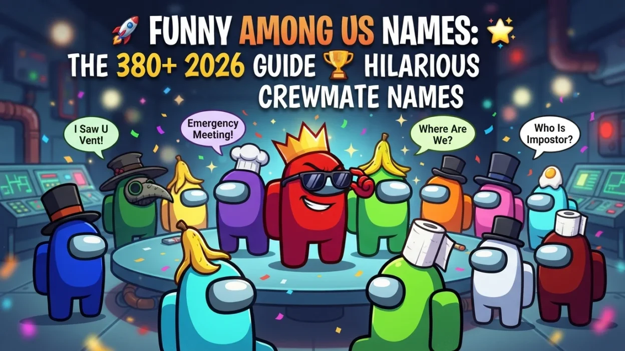 Explore 380+ funny Among Us names featuring hilarious, clever, quirky, and creative ideas for crewmates, gaming profiles, and multiplayer sessions.