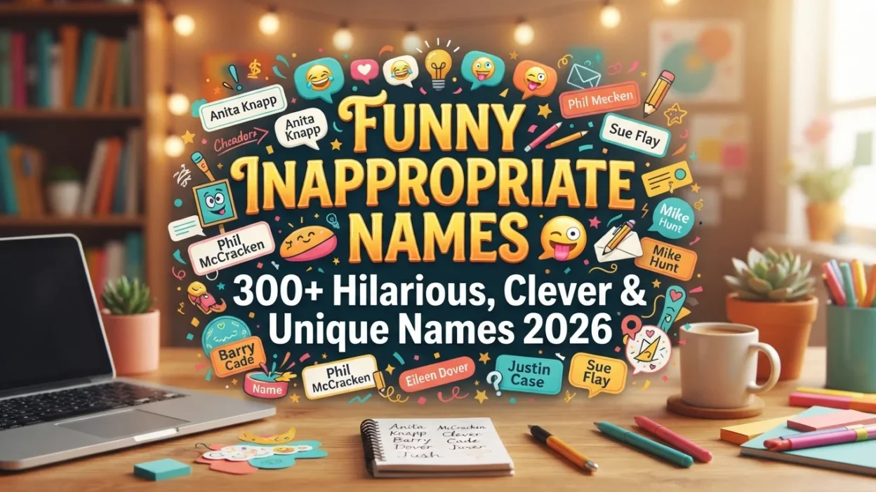 300+ funny inappropriate names with hilarious, clever, unique, and creative ideas for 2026
