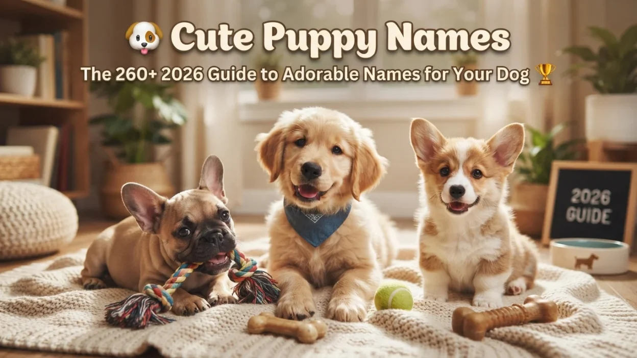 Cute puppy names with 260+ adorable, sweet, and charming ideas for 2026