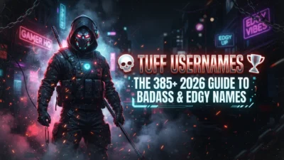 Tuff usernames with 385+ badass, edgy, and cool name ideas for 2026