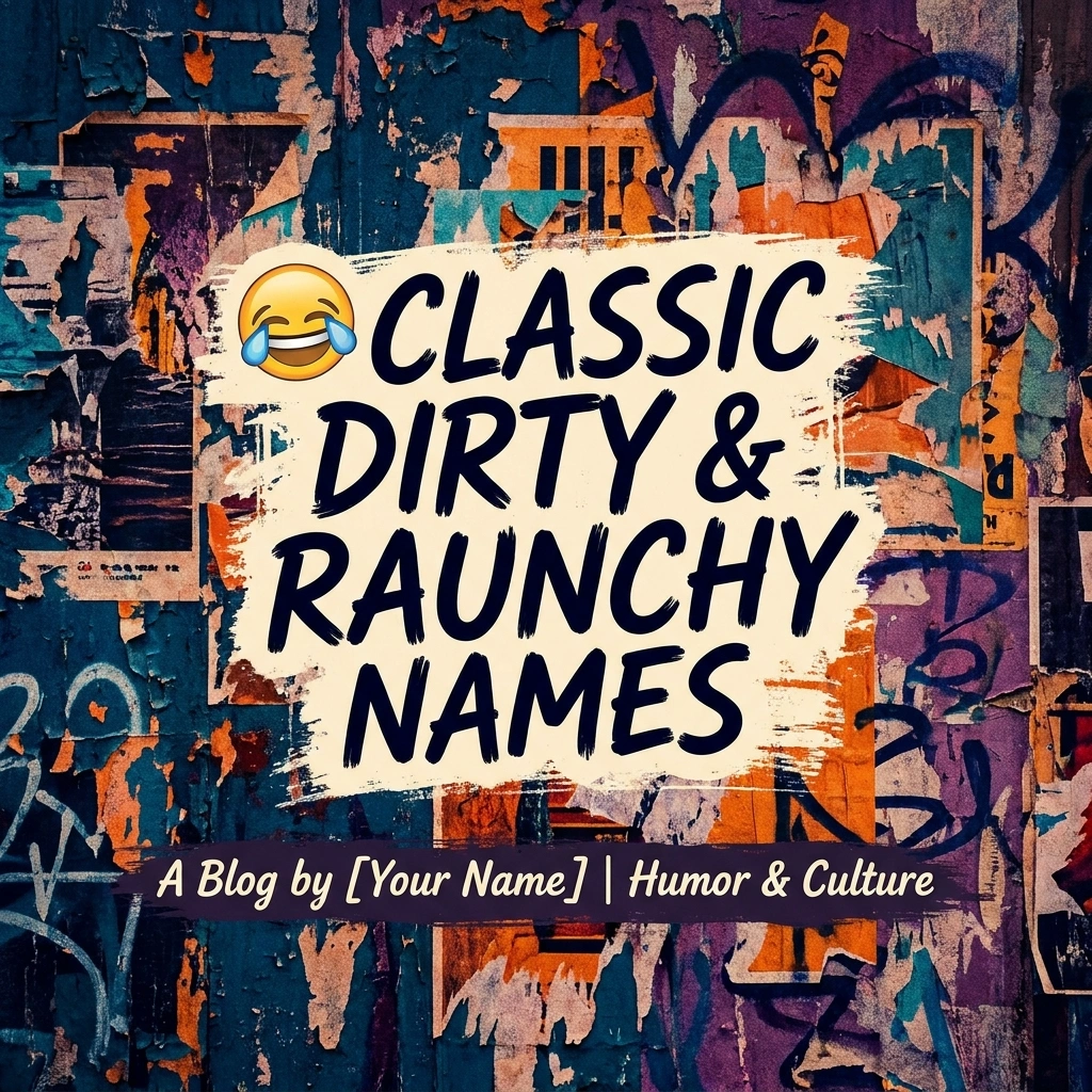 Classic dirty and raunchy names featuring cheeky, bold, and hilarious ideas