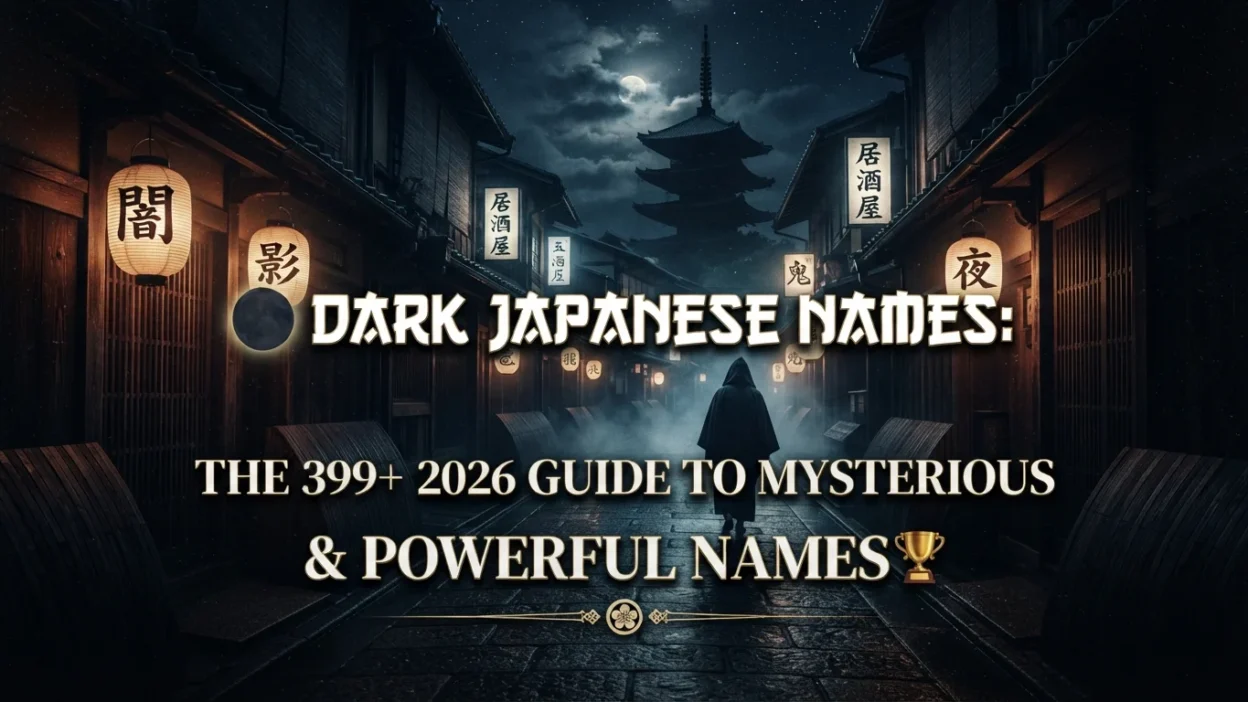 399+ dark Japanese names with mysterious, powerful, and unique ideas for 2026