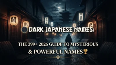399+ dark Japanese names with mysterious, powerful, and unique ideas for 2026