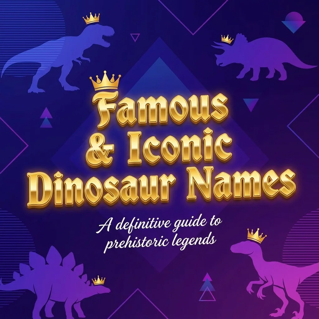 : Famous and iconic dinosaur names with popular prehistoric creatures