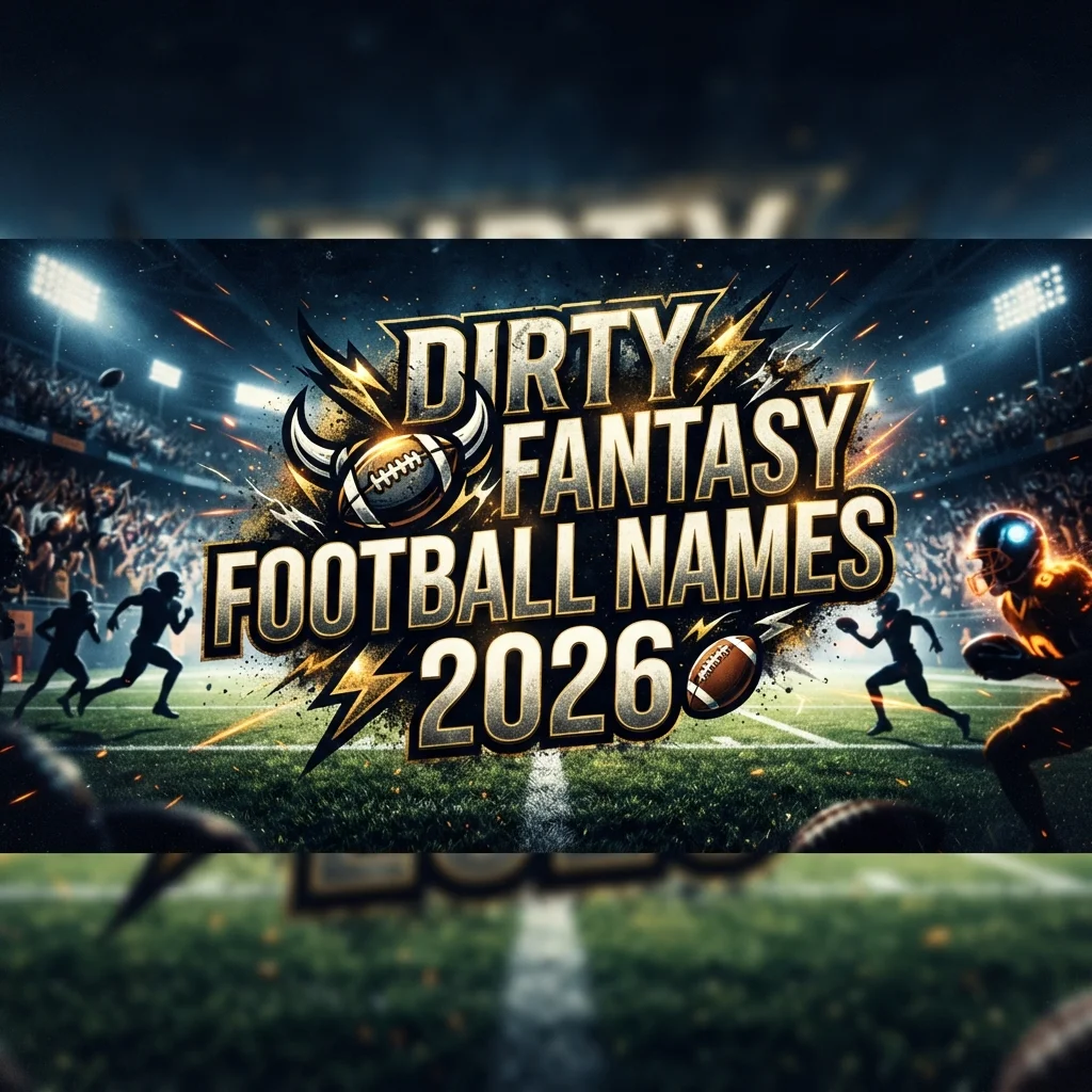 Dirty fantasy football names with funny, cheeky, bold, and creative ideas for 2026