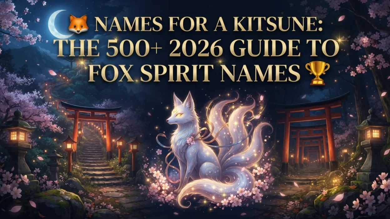 500+ names for a kitsune with mystical, Japanese-inspired, and fox spirit name ideas for 2026
