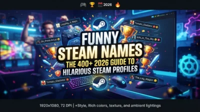 Funny Steam names with 400+ hilarious, clever, and creative ideas for 2026