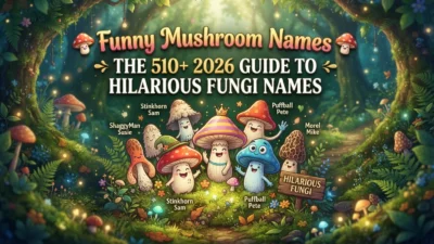 Funny mushroom names with 510+ hilarious fungi ideas for 2026