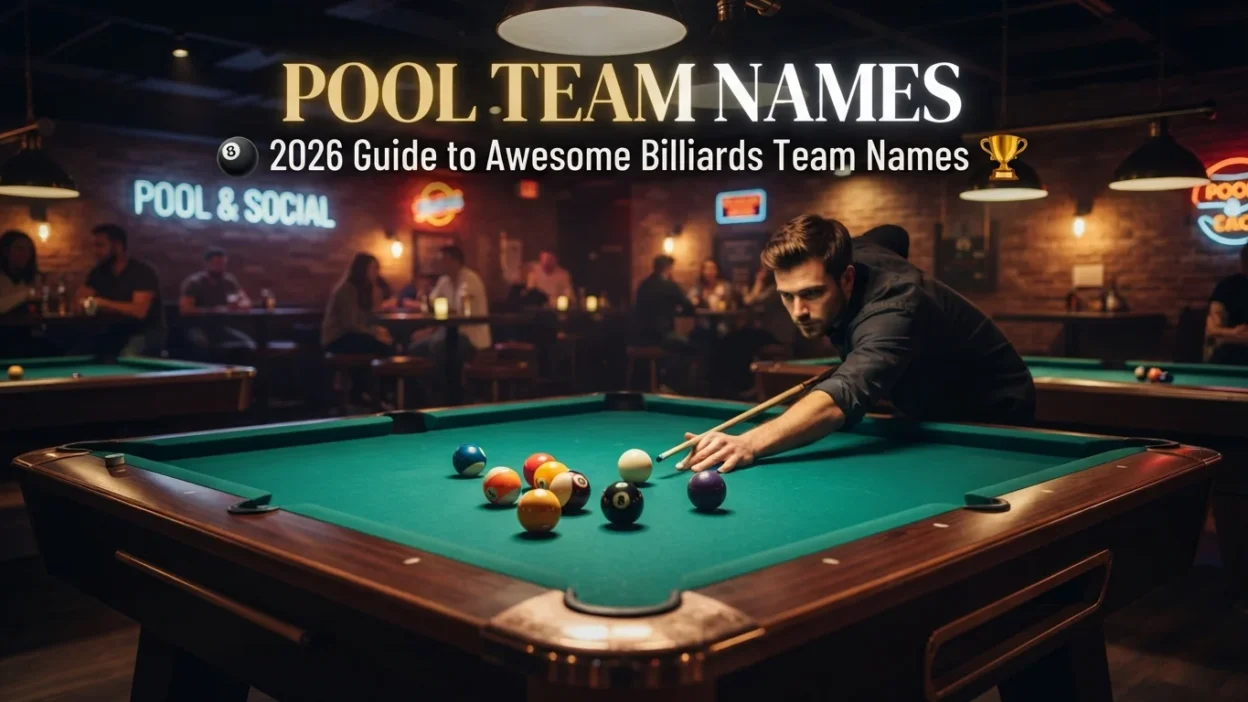 Pool team names with awesome and creative billiards team ideas for 2026