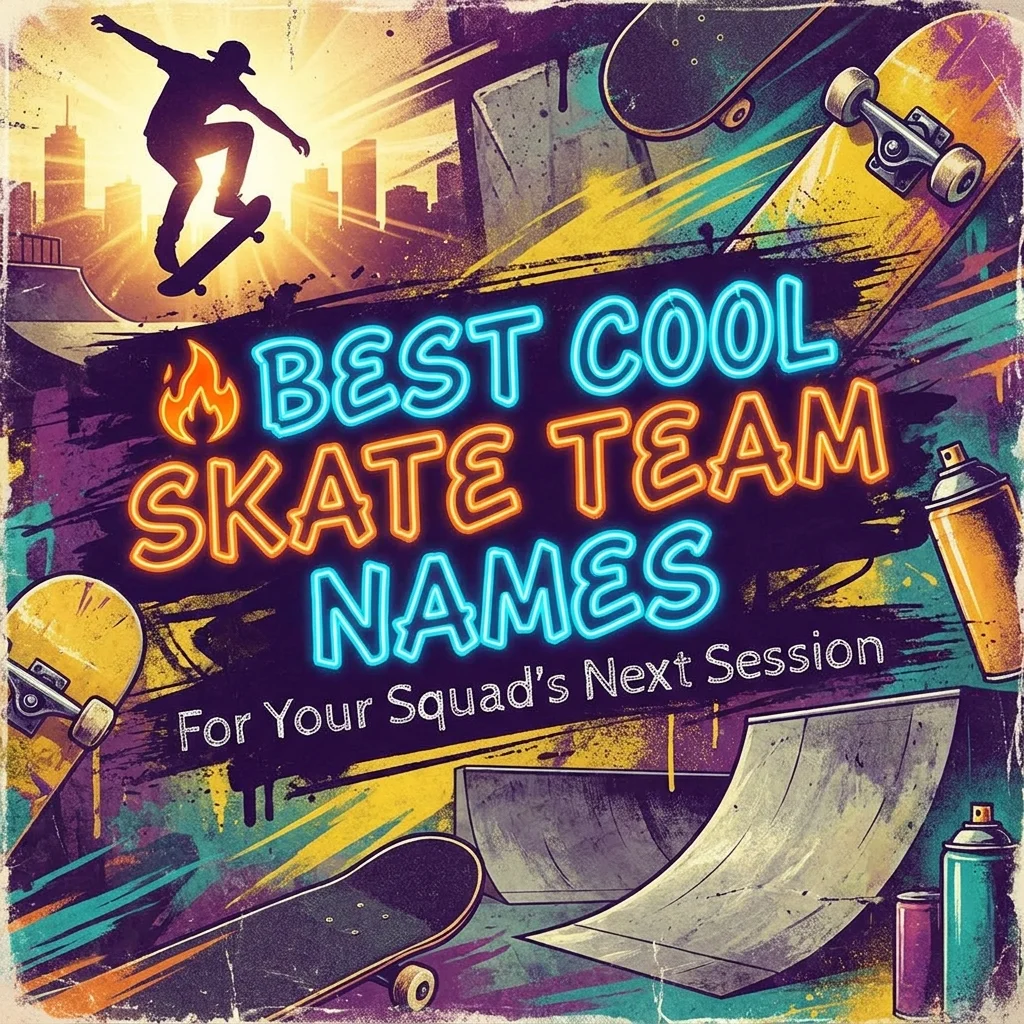 Best cool skate team names with stylish, creative, and memorable ideas for skating groups