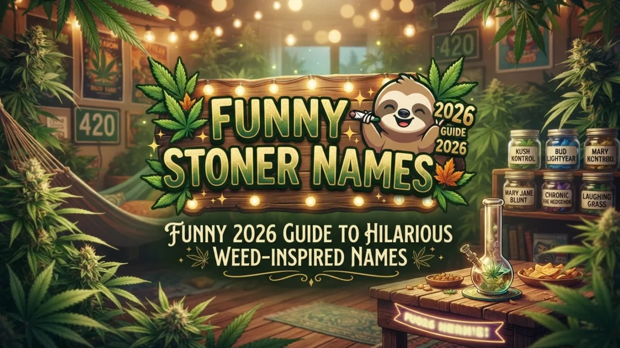 Funny stoner names with hilarious weed-inspired ideas for 2026