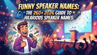ny speaker names with 260+ hilarious ideas for 2026