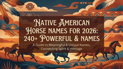 Native American horse names featuring powerful, meaningful, and unique ideas for 2026